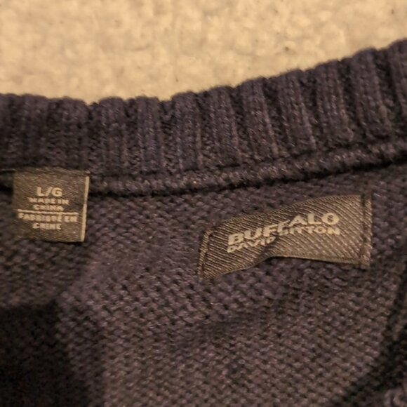 L Buffalo Crewneck Long Sleeve Knit Sweater - Picture 4 of 6